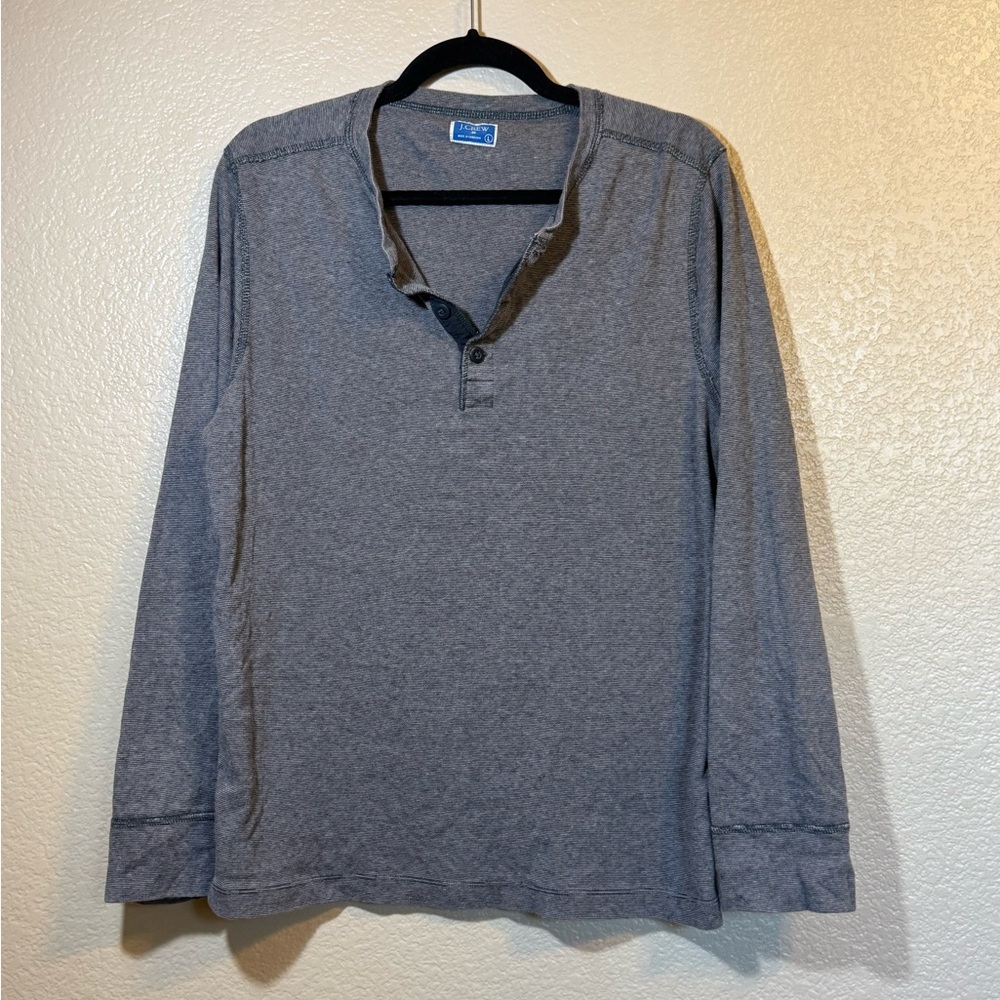 J. Crew Charcoal Long Sleeve Henley